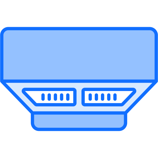 Smoke detector Generic Blue icon