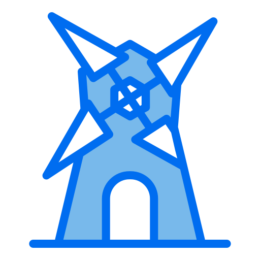 moulin à vent Generic Blue Icône