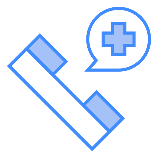 Emergency call Generic Blue icon