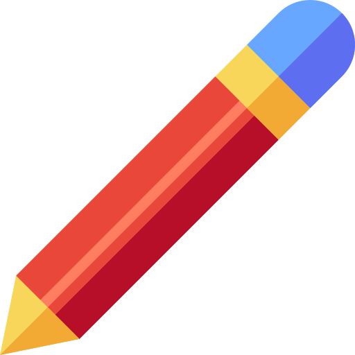 Pencil Basic Straight Flat icon