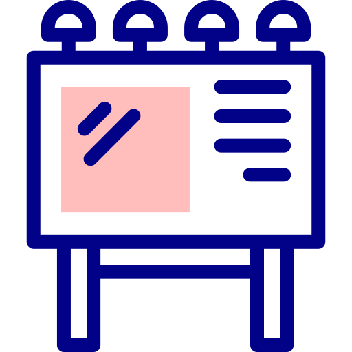 panneau d'affichage Detailed Mixed Lineal color Icône
