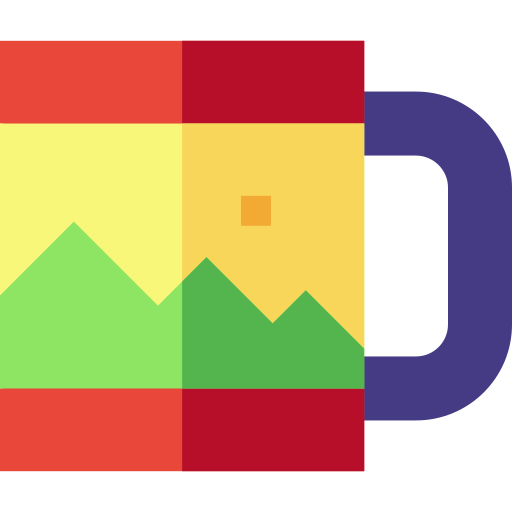 Cup Basic Straight Flat icon
