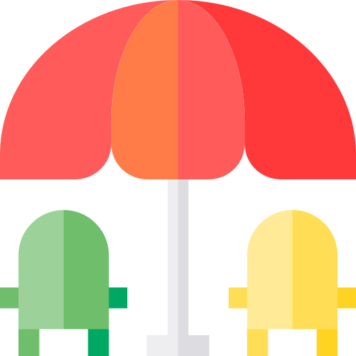 parasol słoneczny Basic Straight Flat ikona