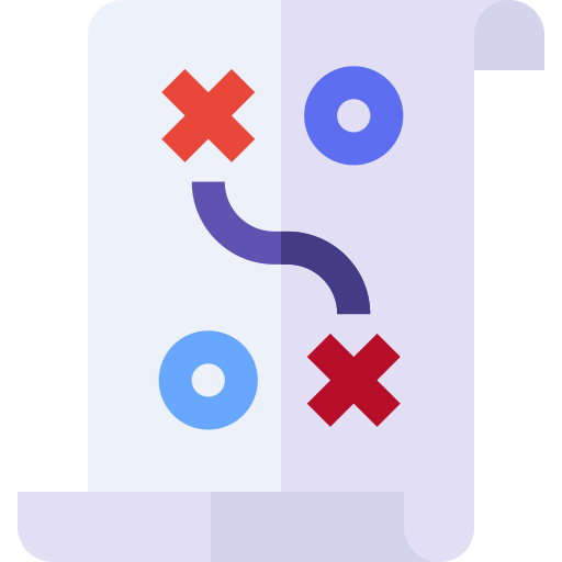 Strategy Basic Straight Flat icon