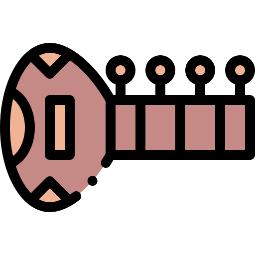 시타르 Detailed Rounded Lineal color icon