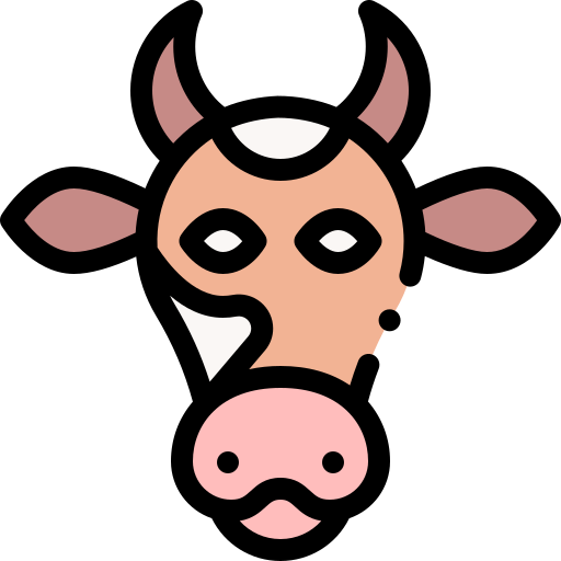 Священная корова Detailed Rounded Lineal color иконка