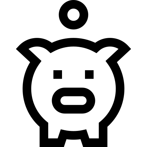 sparschwein Basic Straight Lineal icon