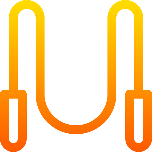 Jumping rope Basic Gradient Lineal color icon