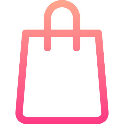 bolsa de la compra Basic Gradient Lineal color icono