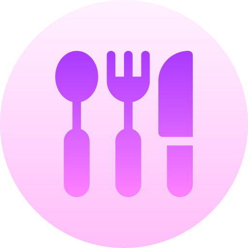 narzędzia kuchenne Basic Gradient Circular ikona
