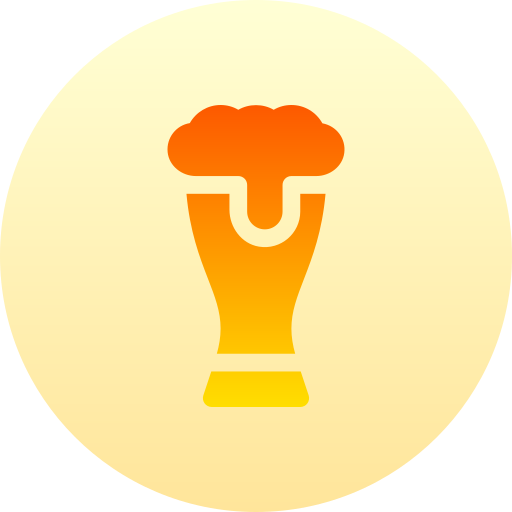 bière Basic Gradient Circular Icône