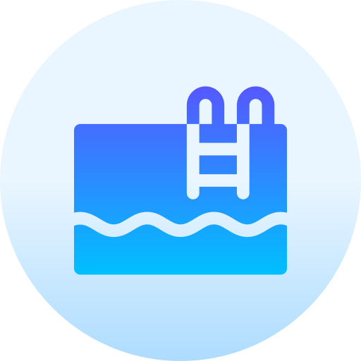 zwembad Basic Gradient Circular icoon