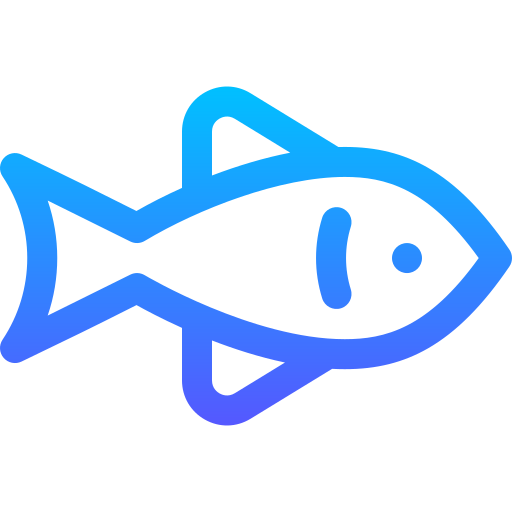 pescado Basic Gradient Lineal color icono