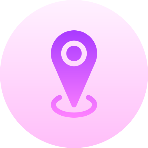 Location Basic Gradient Circular icon