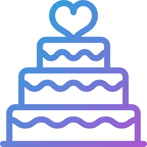 Wedding cake Dreamstale Gradient icon