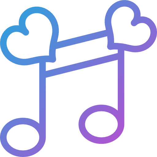 Romantic music Dreamstale Gradient icon