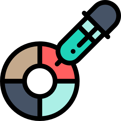 Dropper Detailed Rounded Lineal color icon