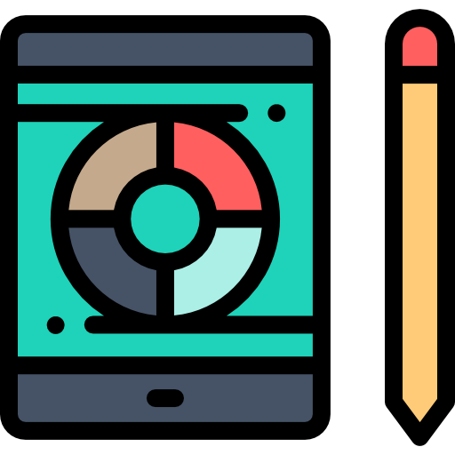 tablette Detailed Rounded Lineal color icon
