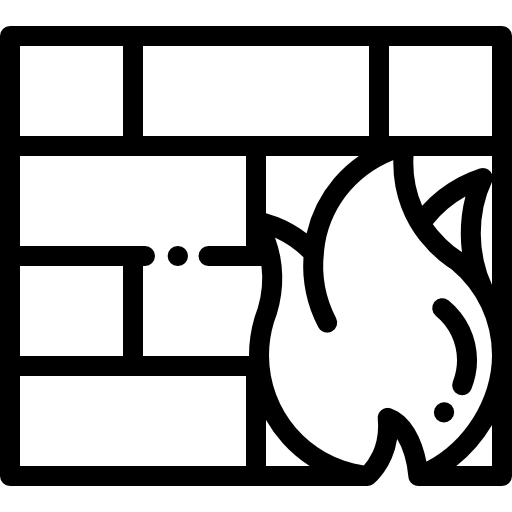 ファイアウォール Detailed Rounded Lineal icon