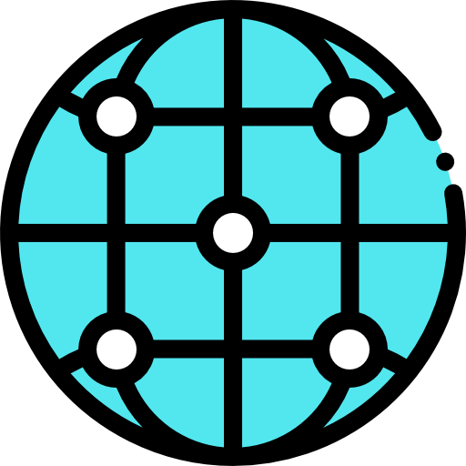 networking Detailed Rounded Lineal color Ícone