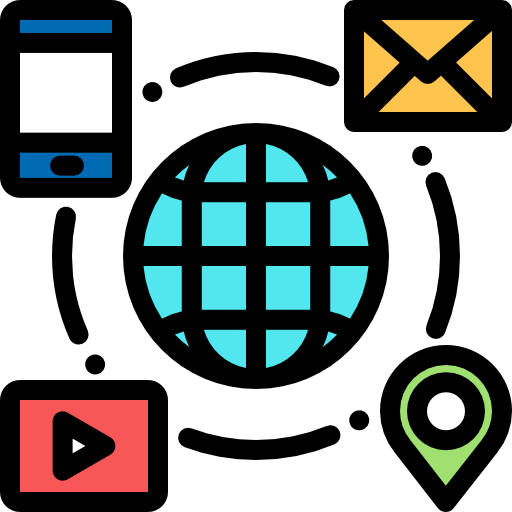 인터넷 Detailed Rounded Lineal color icon