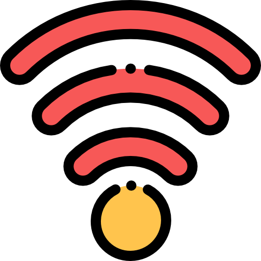 w-lan Detailed Rounded Lineal color icon