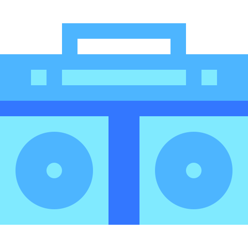 Boombox Basic Sheer Flat icon