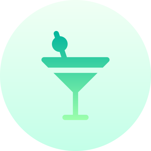 cocktail Basic Gradient Circular icona