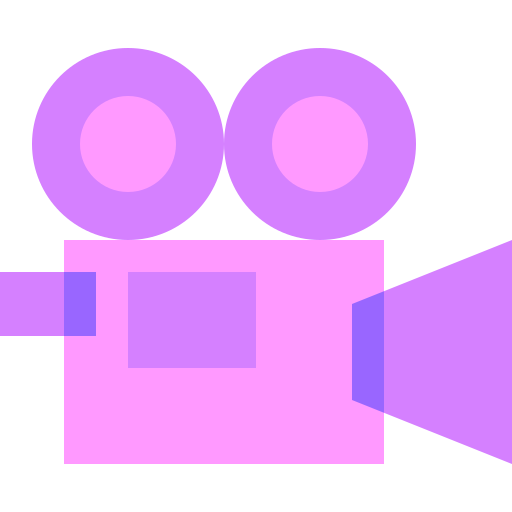 kamera wideo Basic Sheer Flat ikona