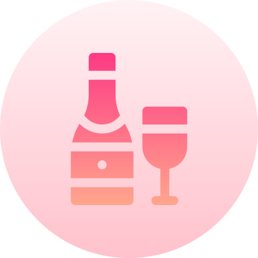 шампанское Basic Gradient Circular иконка
