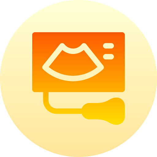 echografie Basic Gradient Circular icoon