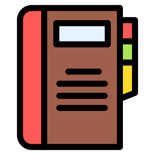 notizbuch Generic Outline Color icon