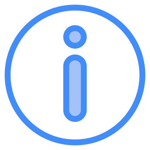 die info Generic Blue icon