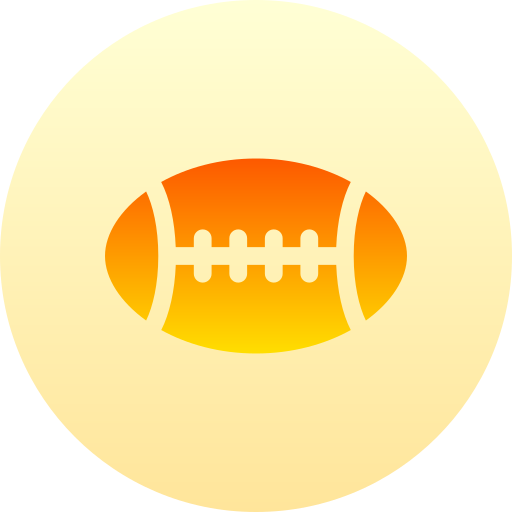 futbol amerykański Basic Gradient Circular ikona
