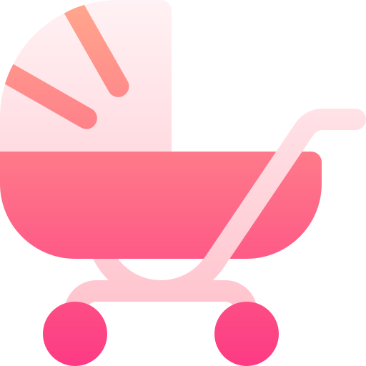 Baby stroller Basic Gradient Gradient icon