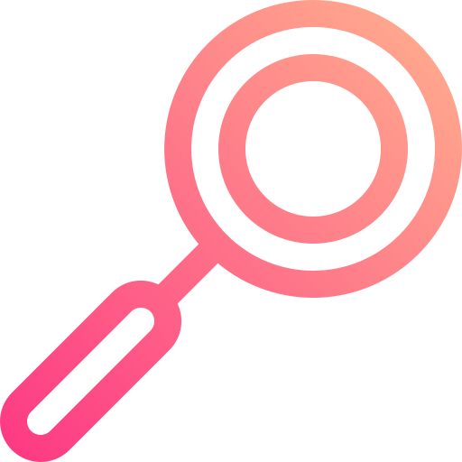 Magnifying glass Basic Gradient Lineal color icon