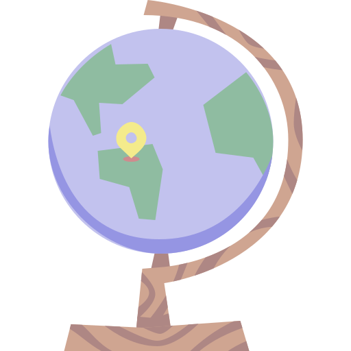 지구 Cartoon Flat icon