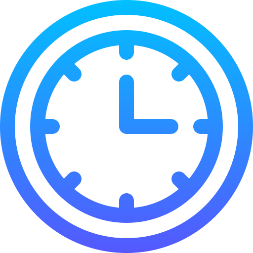 Часы Basic Gradient Lineal color иконка