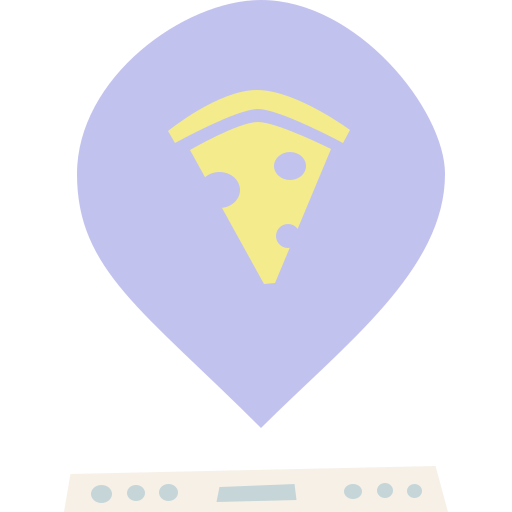 pizza Cartoon Flat icoon