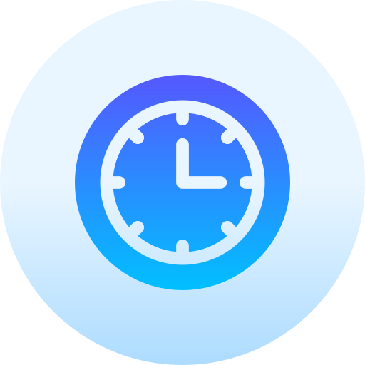 reloj Basic Gradient Circular icono