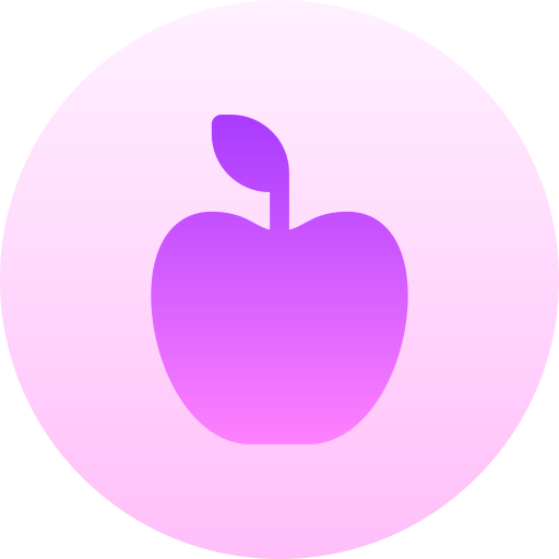 pomme Basic Gradient Circular Icône