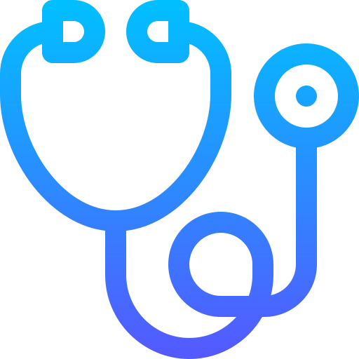 Stethoscope Basic Gradient Lineal color icon