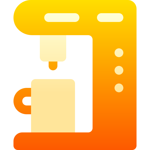 macchina per il caffè Basic Gradient Gradient icona