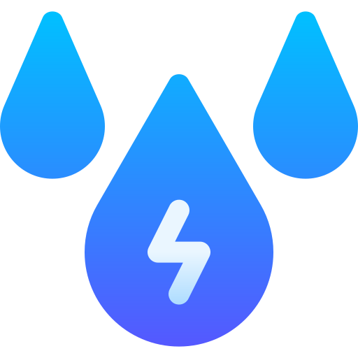 energía del agua Basic Gradient Gradient icono