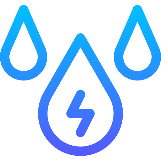 Water energy Basic Gradient Lineal color icon