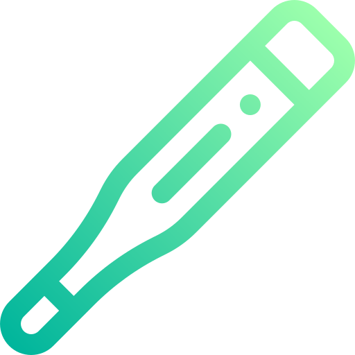 termómetro Basic Gradient Lineal color icono