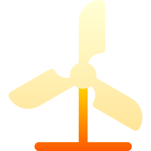 windturbine Basic Gradient Gradient icoon