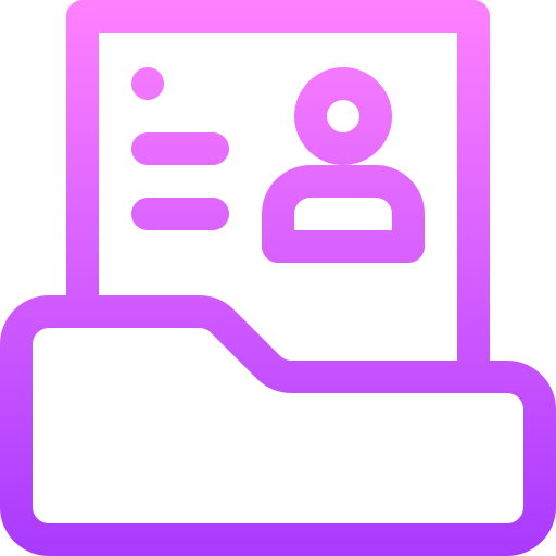 Medical record Basic Gradient Lineal color icon