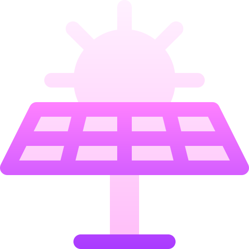 Solar panel Basic Gradient Gradient icon