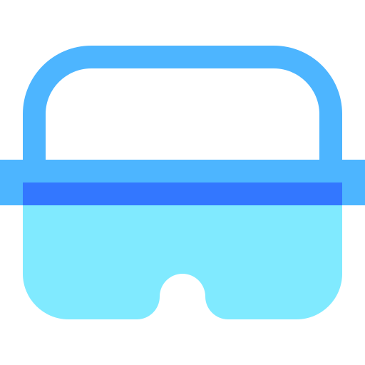 Safety goggles Basic Sheer Flat icon